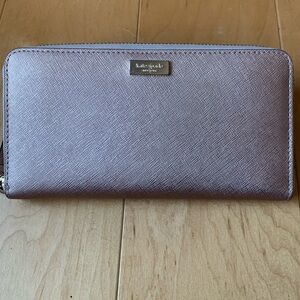 Kate Spade Leather Wallet Neda Newbury Lane Rose Gold